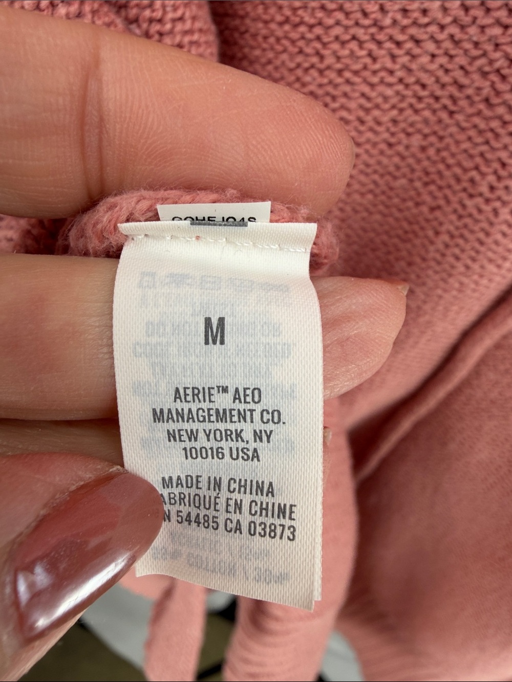 Aerie Dusty Rose Pink Oversized Crewneck Sweater M - Picture 7 of 9